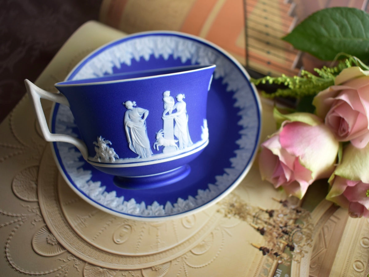 アンティークウエッジウッド【WEDGWOOD- Jasper ware】Cup