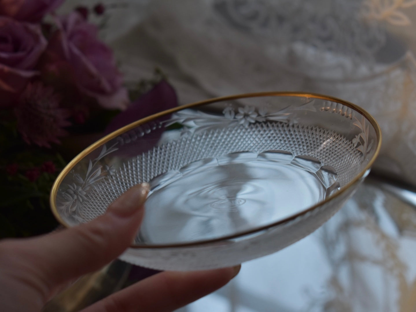 ビンテージ　モーゼル　グラス　MOSER Moser モーゼルのグラスとプレート – Antique Serendipity