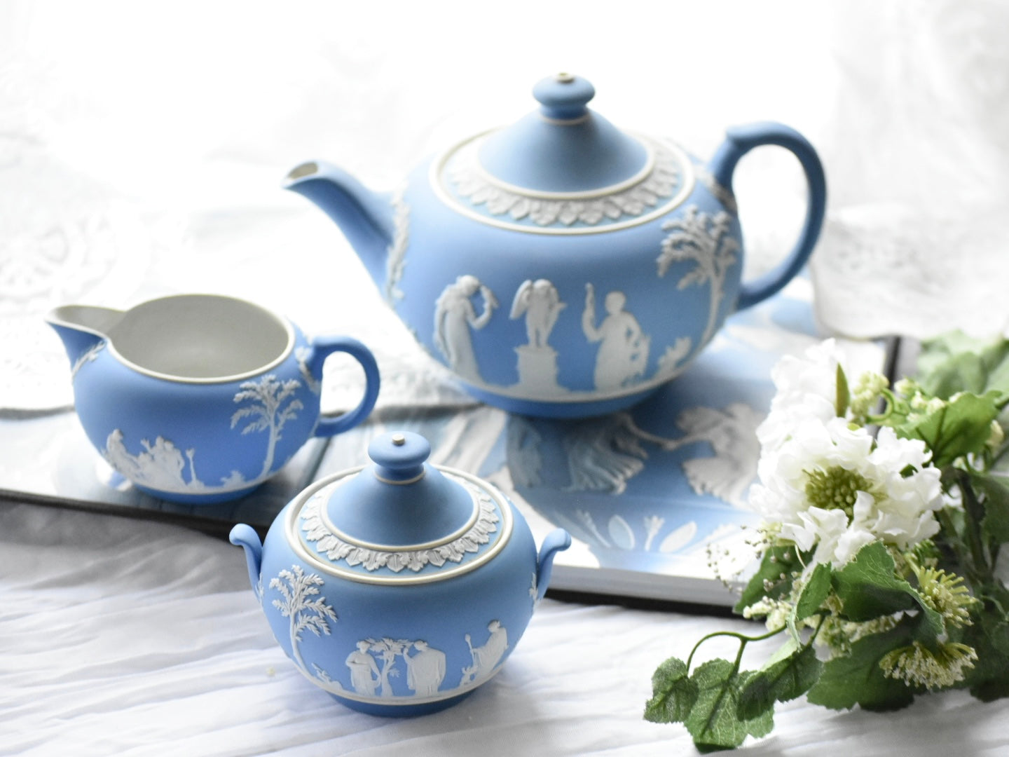 アンティークウエッジウッド【WEDGWOOD- Jasper ware】St Louis