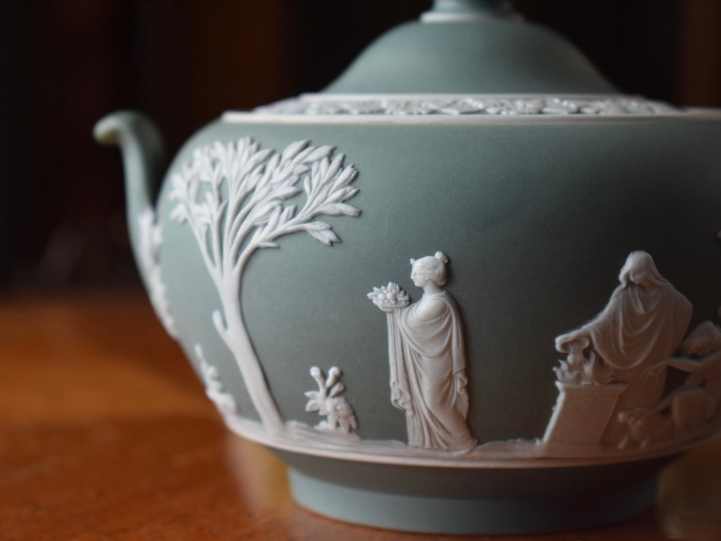 アンティークウエッジウッド【WEDGWOOD- Jasper ware】St Louis 