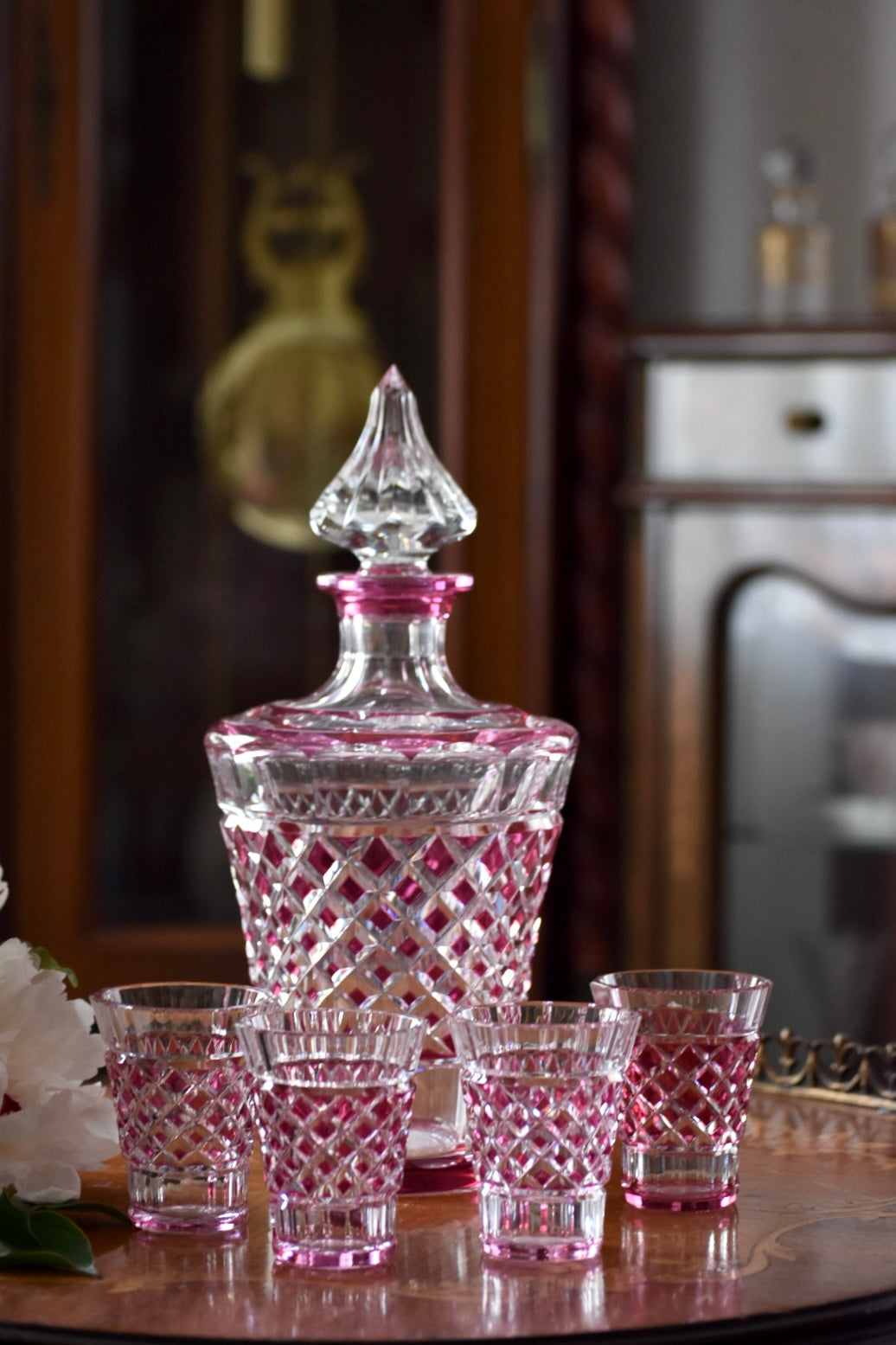 Val Saint Lmbert アンティーク酒杯GR　カメイガラス Val Saint Lmbert アンティーク酒杯GRカメイガラス